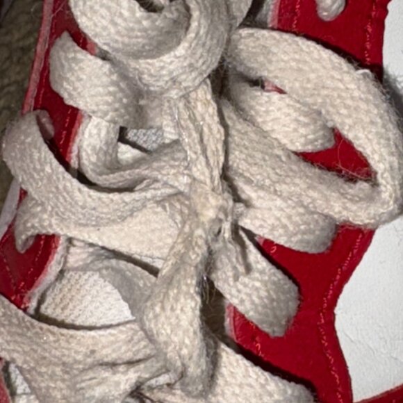 Nike Court Borough Mid 2 Sneakers-Red/White-Size 5.5Y-GUC - Picture 5 of 11